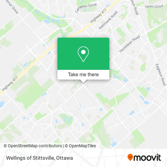Wellings of Stittsville map