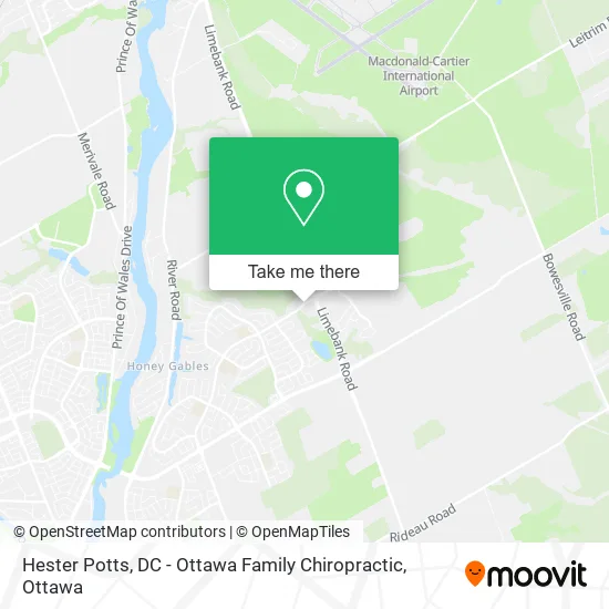 Hester Potts, DC - Ottawa Family Chiropractic map