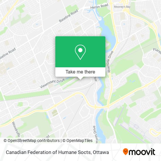 Canadian Federation of Humane Socts map