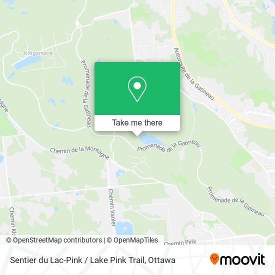 Sentier du Lac-Pink / Lake Pink Trail map