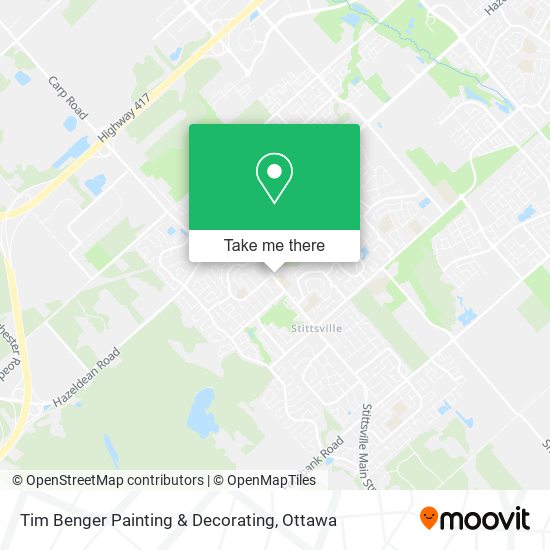 Tim Benger Painting & Decorating map