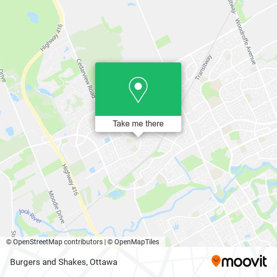 Burgers and Shakes map