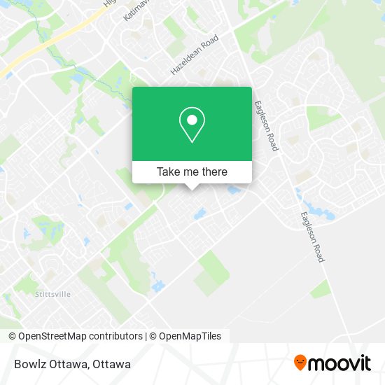 Bowlz Ottawa map