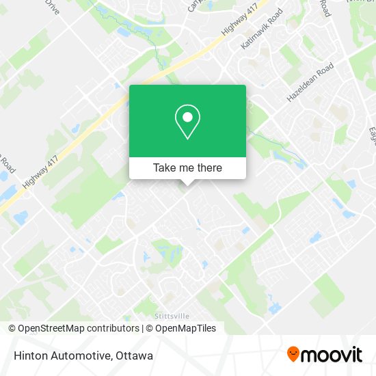 Hinton Automotive map