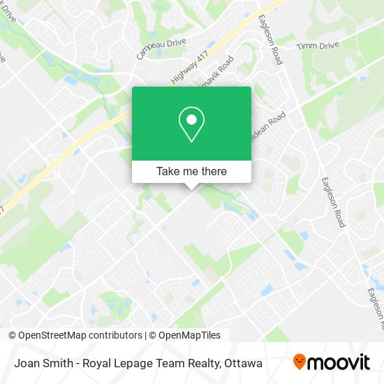 Joan Smith - Royal Lepage Team Realty map