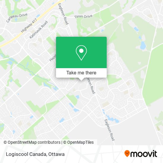 Logiscool Canada map