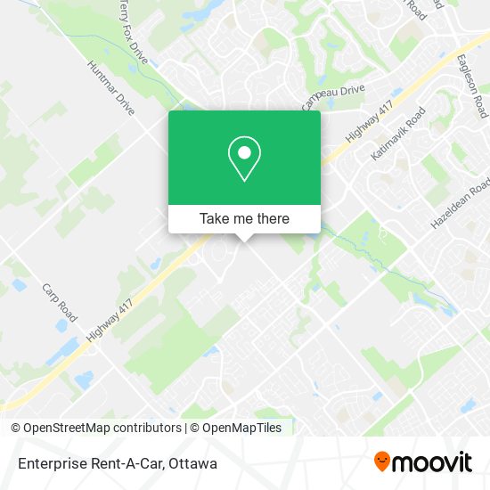 Enterprise Rent-A-Car map