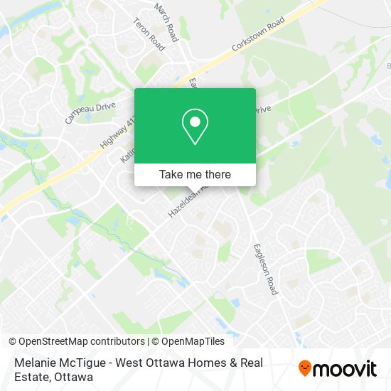 Melanie McTigue - West Ottawa Homes & Real Estate map