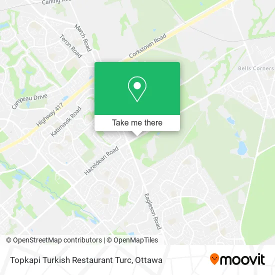 Topkapi Turkish Restaurant Turc map