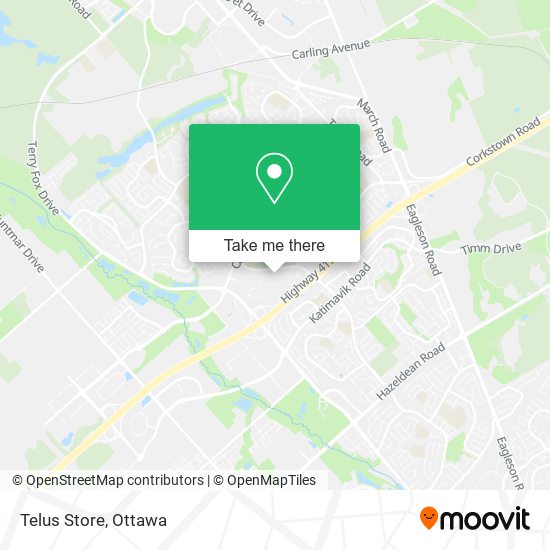 Telus Store map