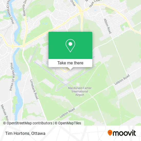 Tim Hortons map
