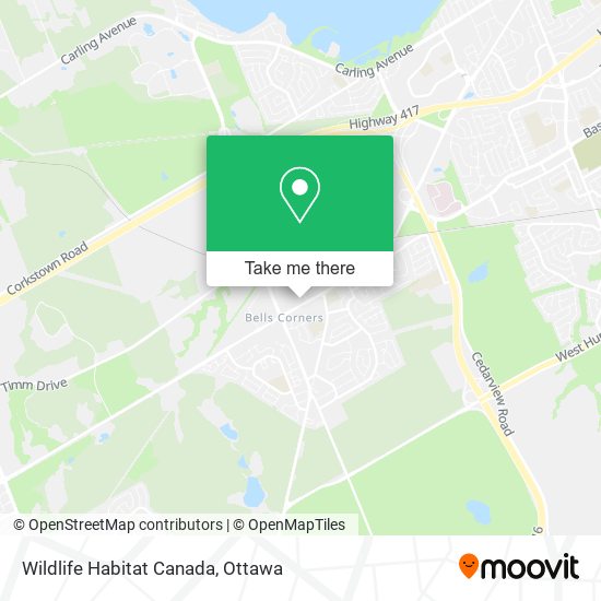 Wildlife Habitat Canada map