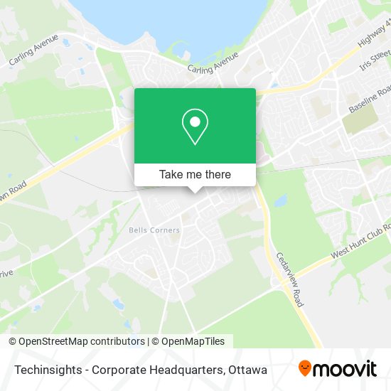 Techinsights - Corporate Headquarters map