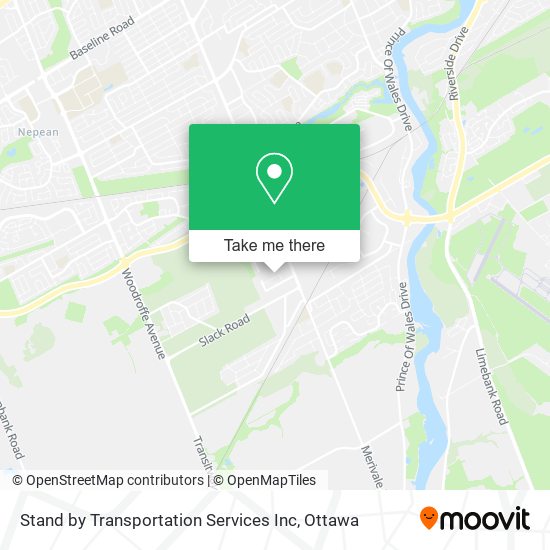 Stand by Transportation Services Inc map