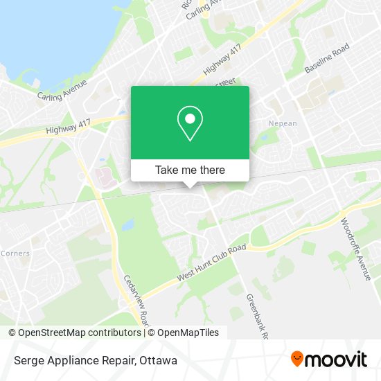 Serge Appliance Repair map