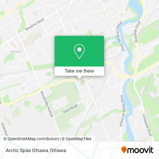 Arctic Spas Ottawa map