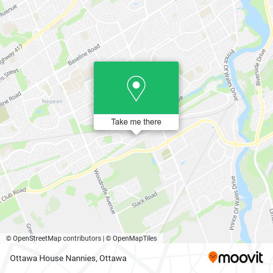 Ottawa House Nannies map