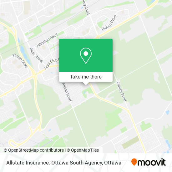 Allstate Insurance: Ottawa South Agency map