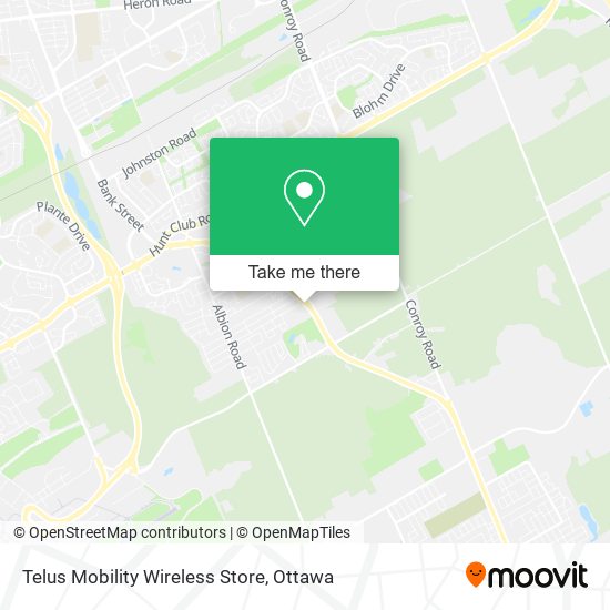 Telus Mobility Wireless Store map