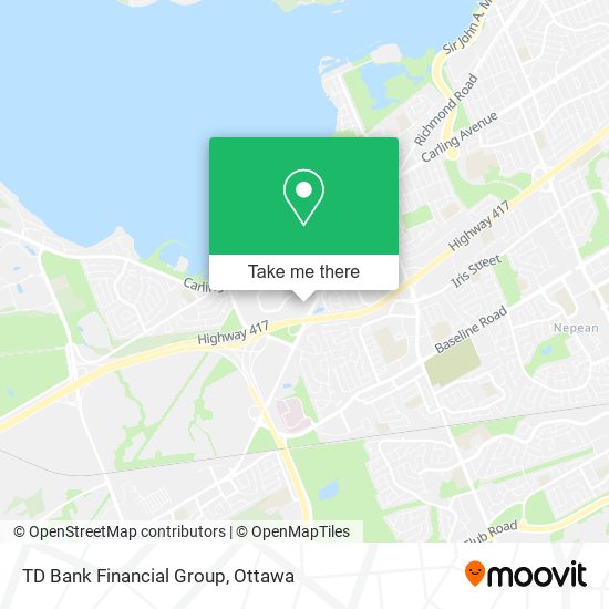 TD Bank Financial Group map