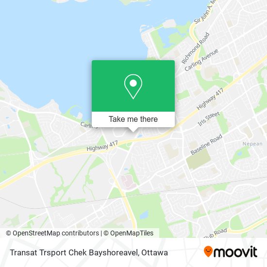 Transat Trsport Chek Bayshoreavel map