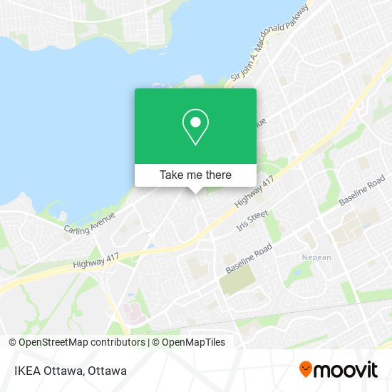 IKEA Ottawa map