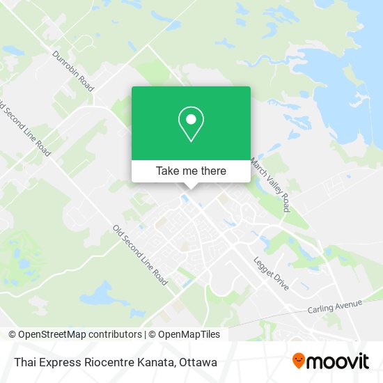 Thai Express Riocentre Kanata map