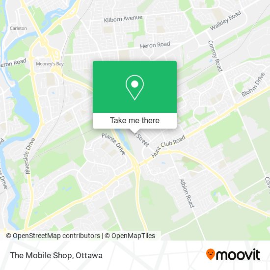 The Mobile Shop map