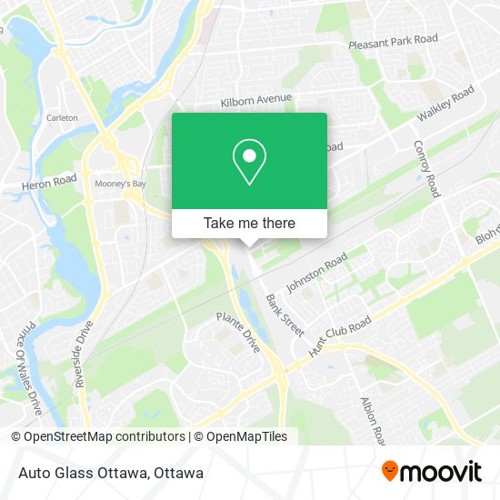 Auto Glass Ottawa map