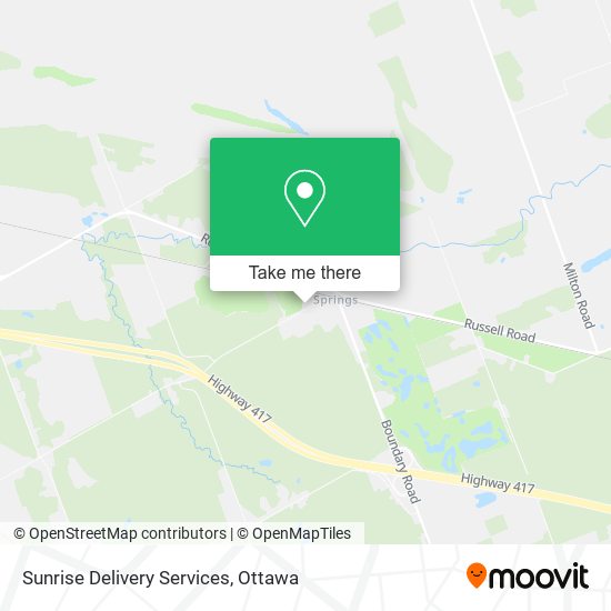 Sunrise Delivery Services map