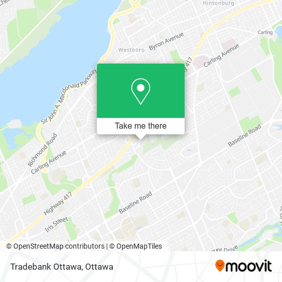 Tradebank Ottawa map