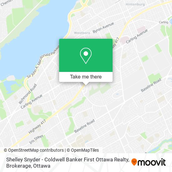 Shelley Snyder - Coldwell Banker First Ottawa Realty, Brokerage map