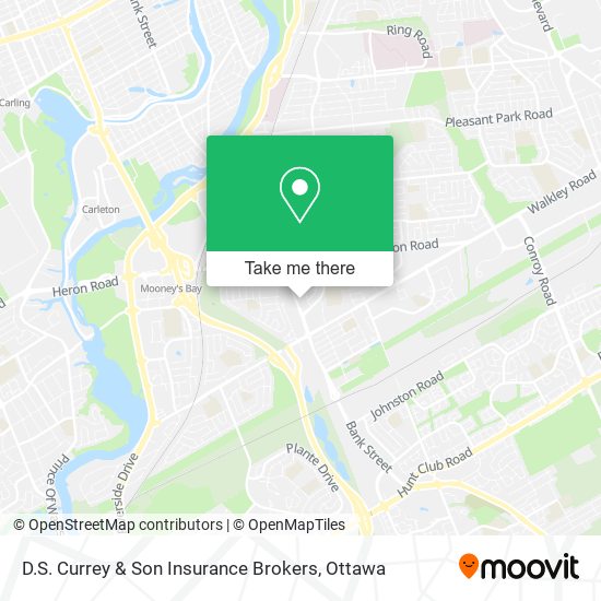 D.S. Currey & Son Insurance Brokers map