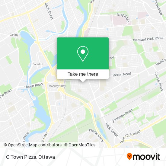 O'Town Pizza map