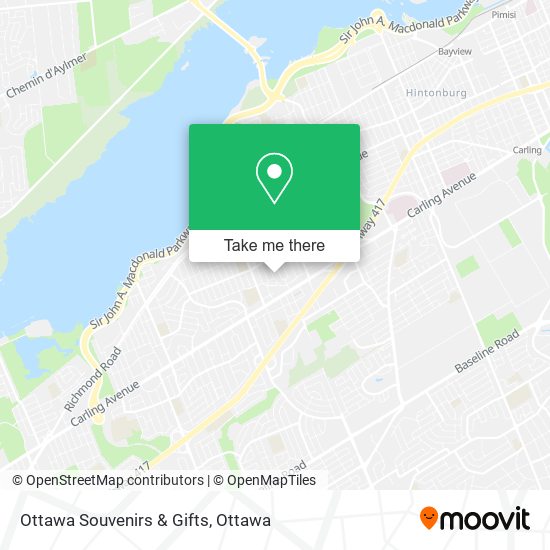 Ottawa Souvenirs & Gifts map