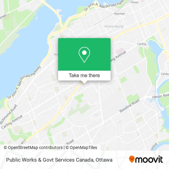 Public Works & Govt Services Canada map