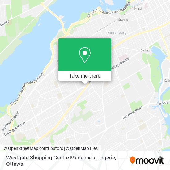 Westgate Shopping Centre Marianne's Lingerie map