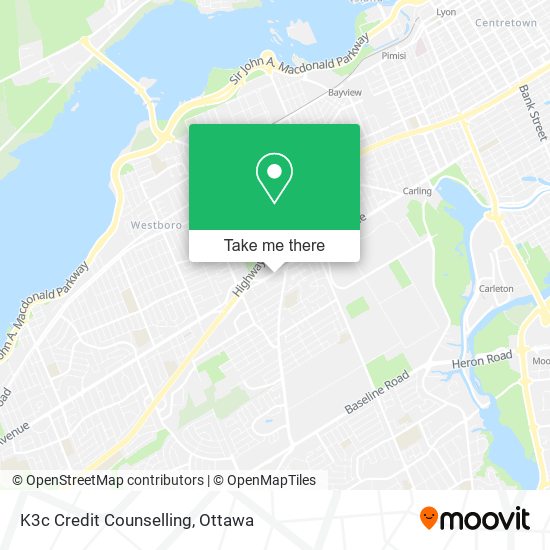 K3c Credit Counselling map