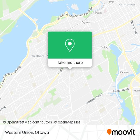 Western Union map