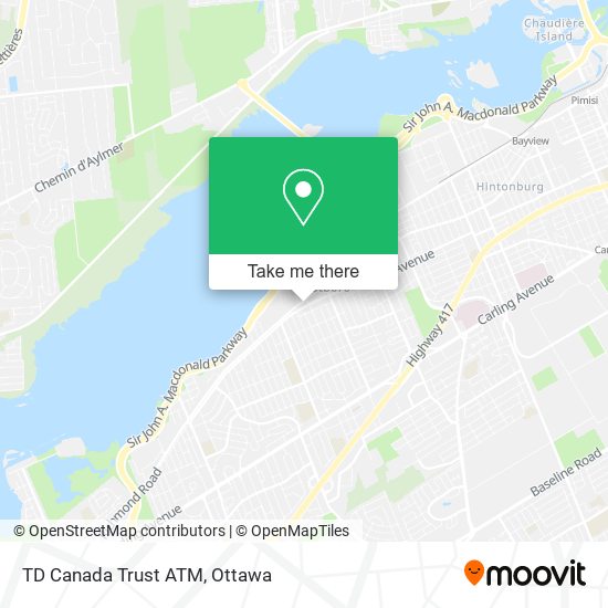 TD Canada Trust ATM map