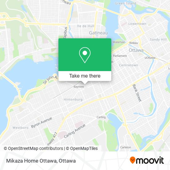 Mikaza Home Ottawa map