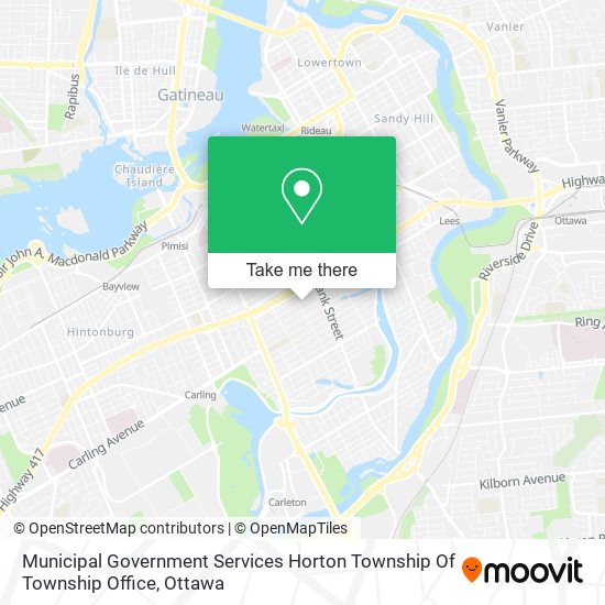 Municipal Government Services Horton Township Of Township Office map