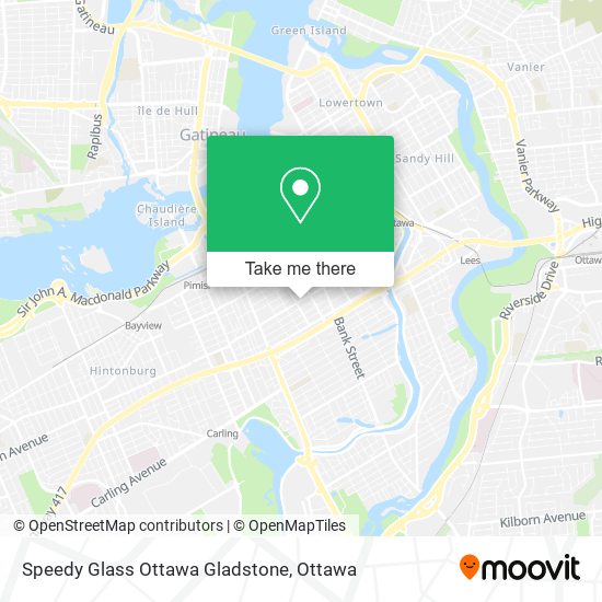 Speedy Glass Ottawa Gladstone plan