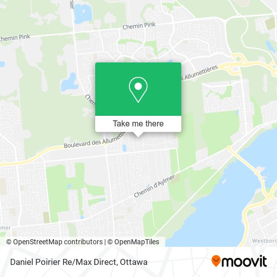 Daniel Poirier Re/Max Direct map