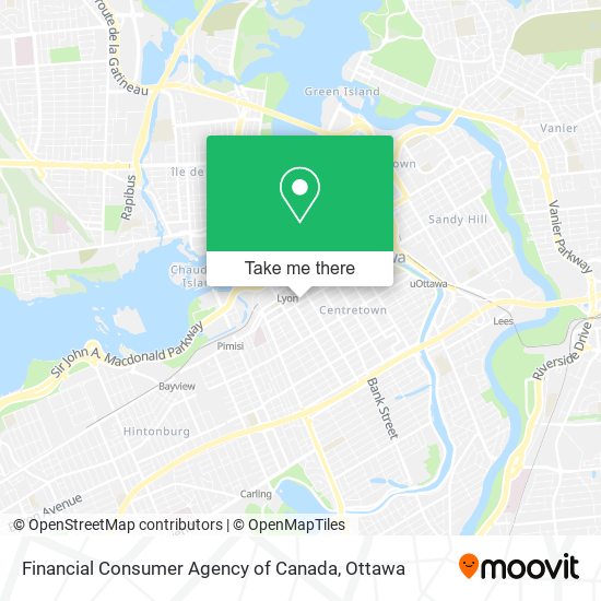 Financial Consumer Agency of Canada map