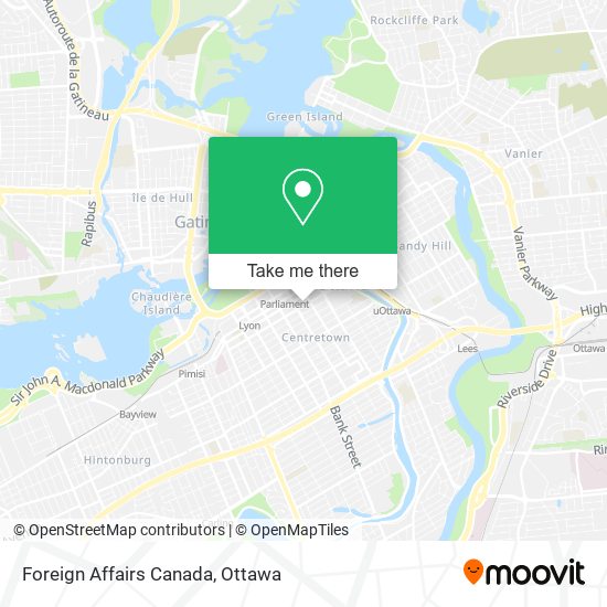 Foreign Affairs Canada map