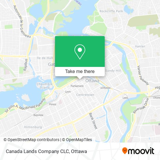 Canada Lands Company CLC map