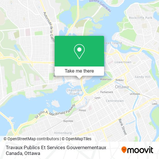 Travaux Publics Et Services Gouvernementaux Canada map