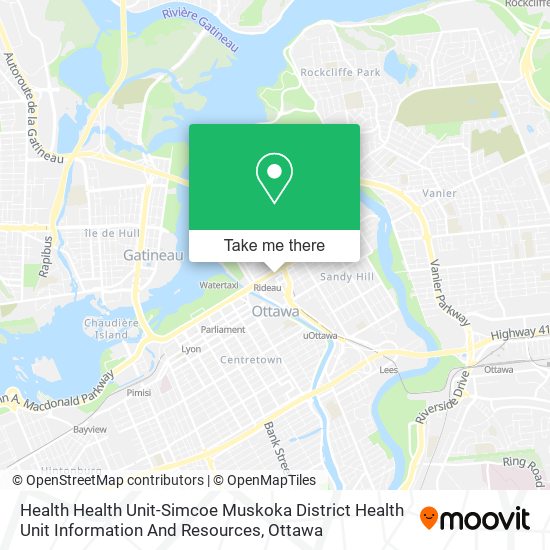 Health Health Unit-Simcoe Muskoka District Health Unit Information And Resources map