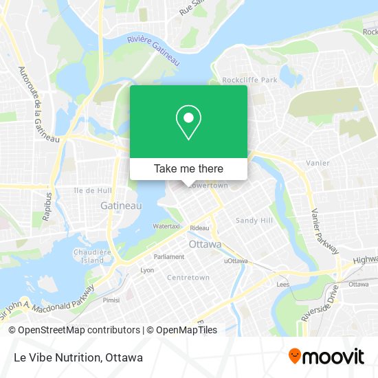 Le Vibe Nutrition map